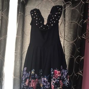 Girls navy dress